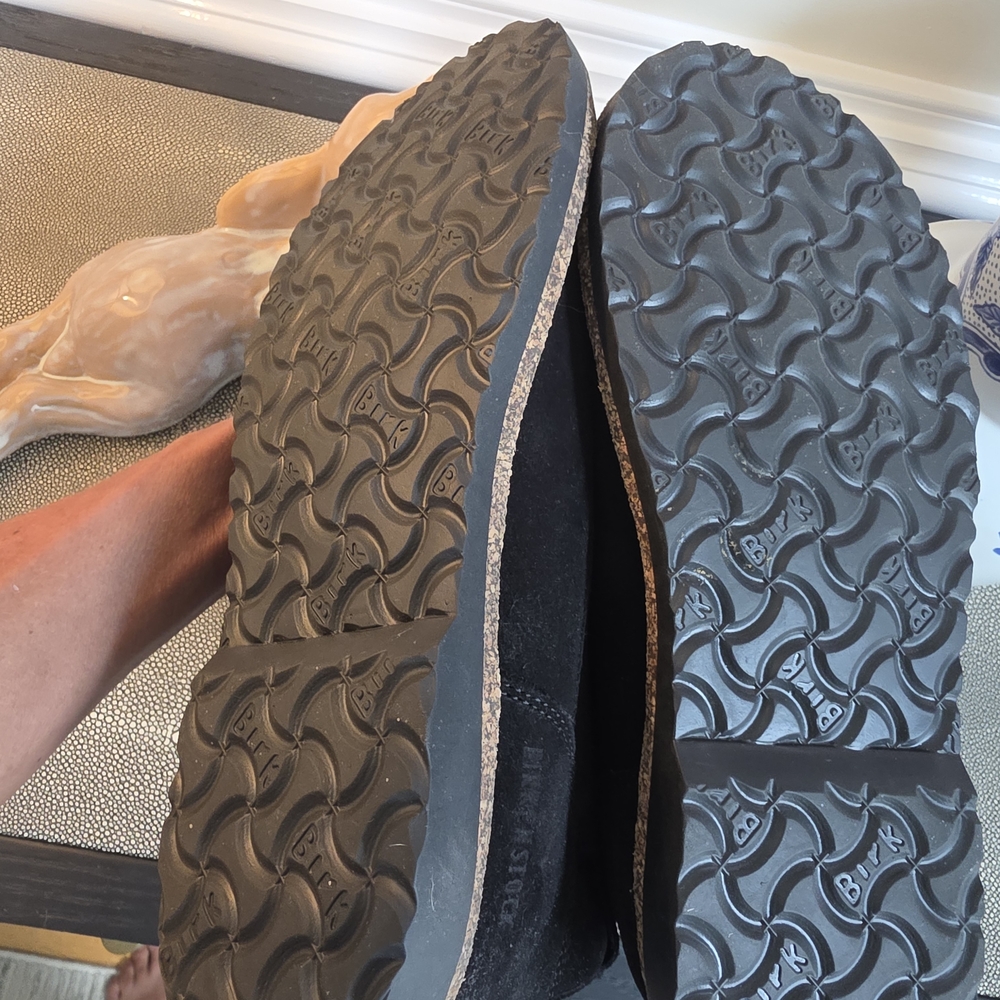 Birkenstock Black Suede Uppsala Shearling Boots - Picture 7 of 8